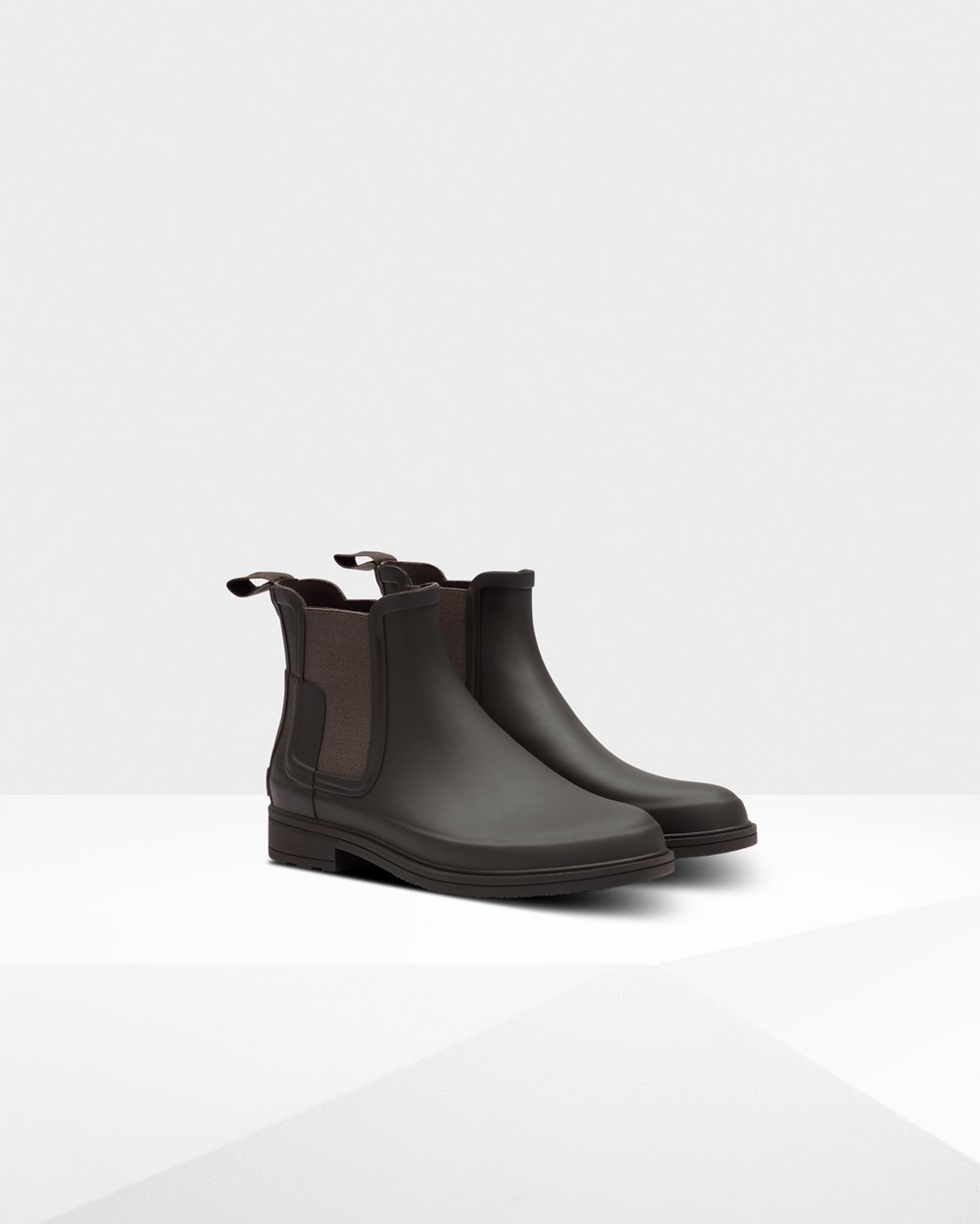 Men Hunter Refined Slim Fit | Chelsea Boots Dark Grey | NZ-5627-CVSY